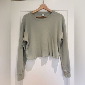 TNA | waffle long sleeve shirt size medium